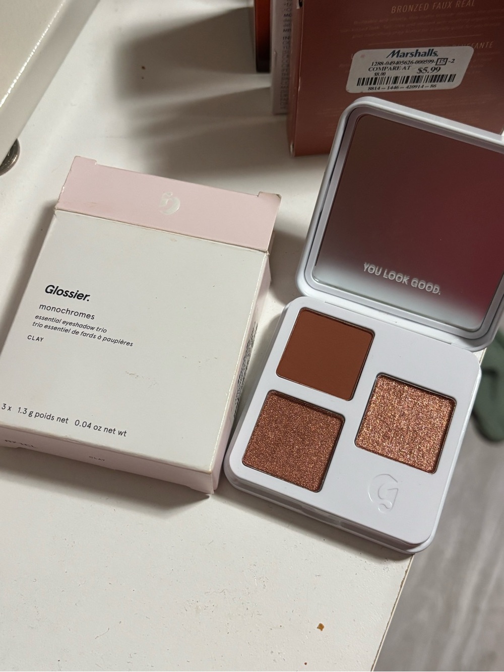 Glossier Monochromes Trio - Warm Copper & Brown Eyeshadow